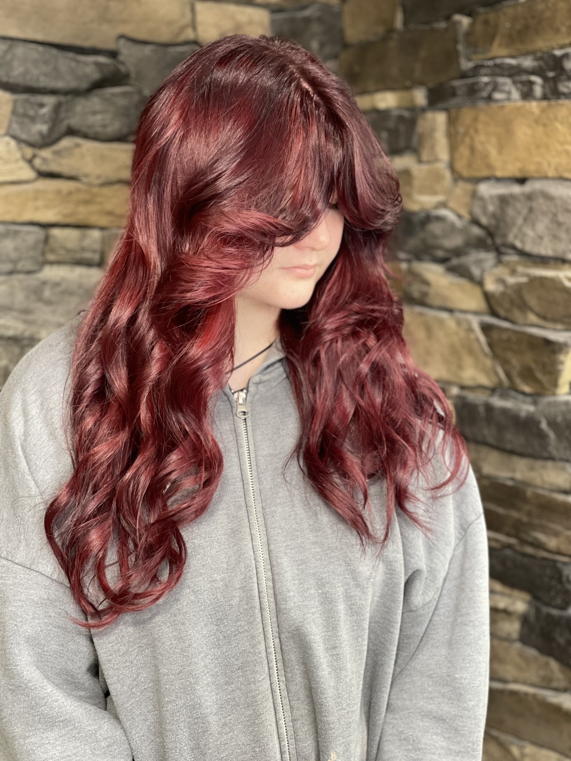 Stylish hair styling at Salon Elements