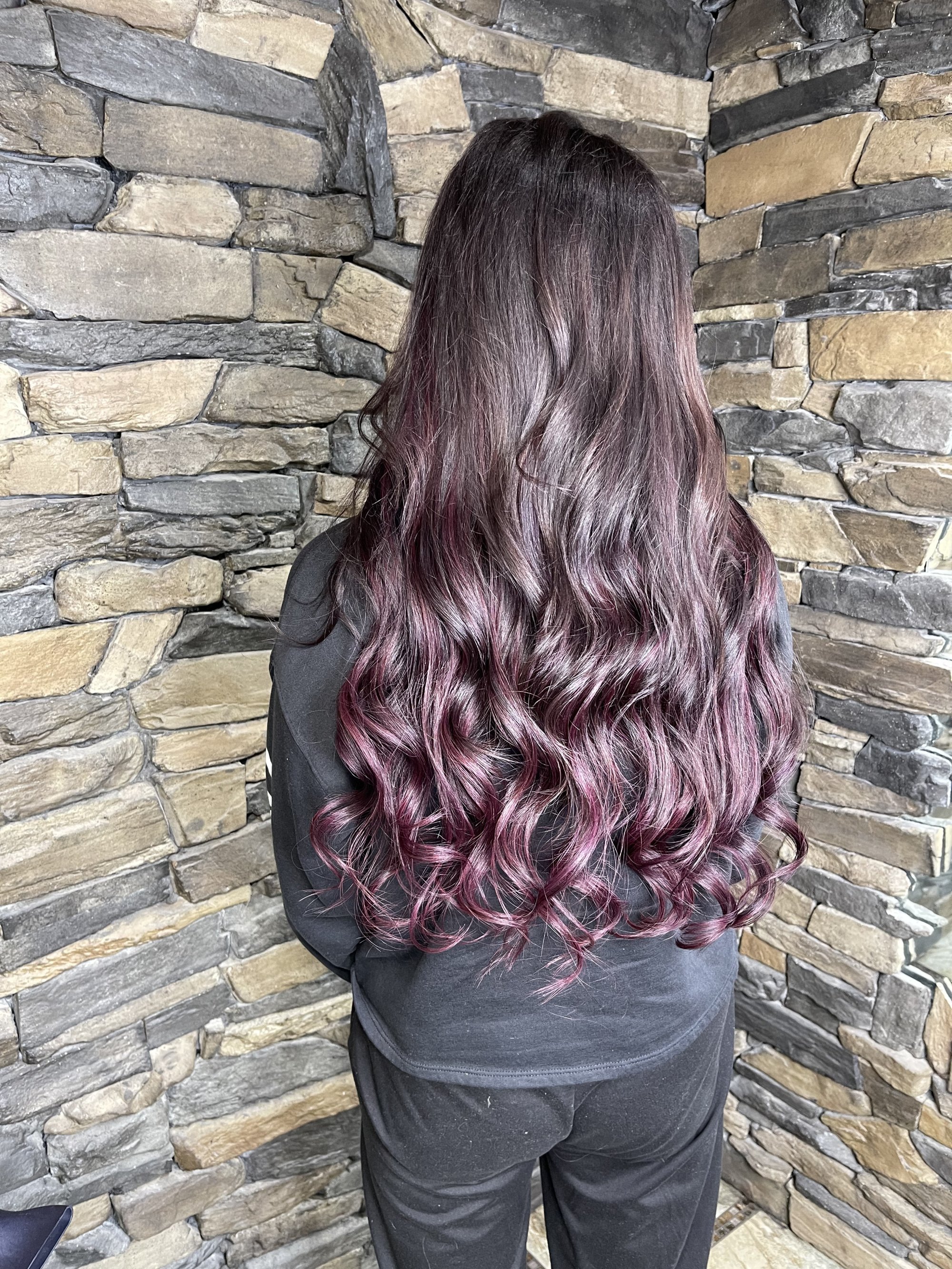 Hair Extensions performed by Salon Elements in Poteau, OK